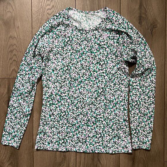 Athleta Point Break Rashguard in Deep Fern Floral Size Medium - Picture 1 of 5
